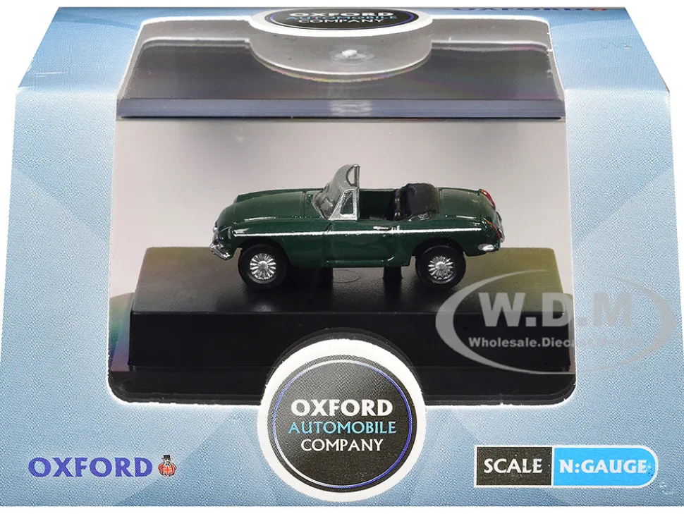 MG MGB Roadster RHD (Right Hand Drive) British Racing Green 1/148 (N) Scale Diecast Model Car by Oxford Diecast