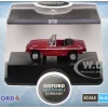 MG MGB Roadster RHD (Right Hand Drive) Tartan Red 1/148 (N) Scale Diecast Model Car by Oxford Diecast