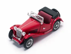 MGTC MG Open No Top Red 1/43 Diecast Model Car Vitesse 29115
