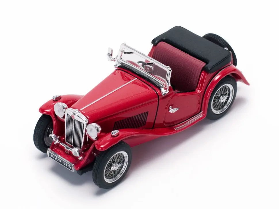 MGTC MG Open No Top Red 1/43 Diecast Model Car Vitesse 29115