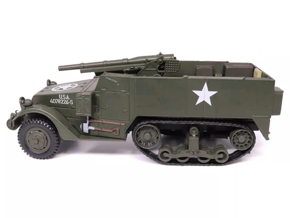 M3 Gun Motor Carriage with 75mm M1897A4 Gun Olive Drab "United States Army" 1/43 Diecast Model by Militaria Die Cast