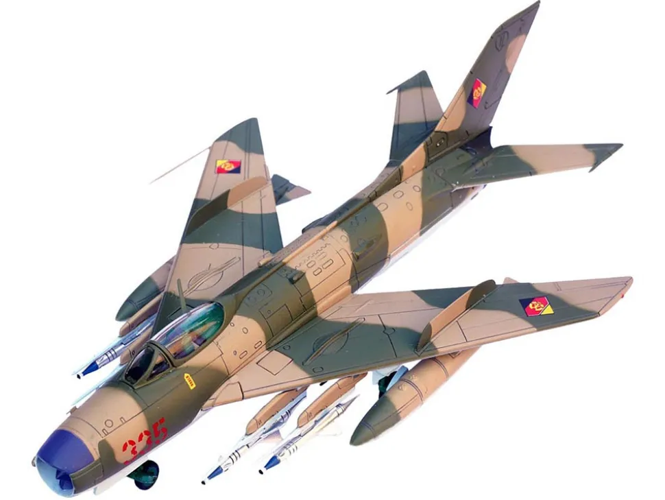Mikoyan-Gurevich MiG-19PM Farmer-E Fighter Aircraft "Red 335" East German Air Force 1/72 Diecast Model by Panzerkampf