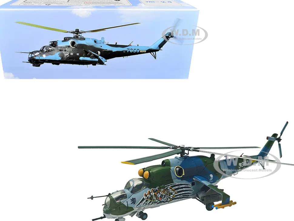 Mil Mi-35 (Mi-24V) Hind Helicopter "3361, 221 Squadron, 22 Wing, NATO Tiger Meet, Cambrai, France" (2011) Czech Air Force 1/48 Diecast Model by Bless Wing