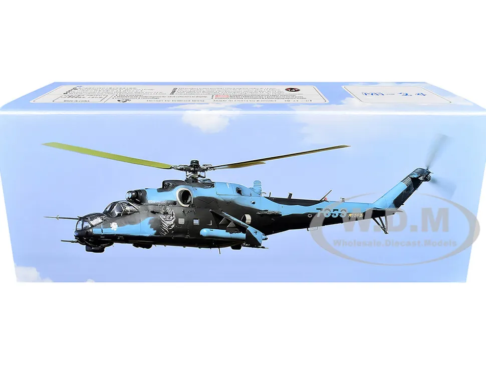 Mil Mi-35 (Mi-24V) Hind Helicopter "3361, 221 Squadron, 22 Wing, NATO Tiger Meet, Cambrai, France" (2011) Czech Air Force 1/48 Diecast Model by Bless Wing