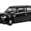 Mini Cooper S RHD (Right Hand Drive) Midnight Black with Silver Stripes 1/148 (N) Scale Diecast Model Car by Oxford Diecast