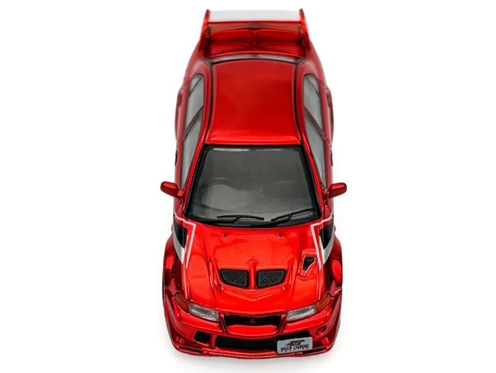 Mitsubishi Lancer Evolution VI RHD (Right Hand Drive) "Tommi Makinen Edition" Red Chrome "Hobby Expo China 2026" 1/64 Diecast Model Car by Works Model