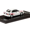 Mitsubishi Lancer RS Evolution III RHD Right Hand Drive Scortia White with Red Rally Stripes 1/64 Diecast Model Car Hobby Japan HJ642010CW