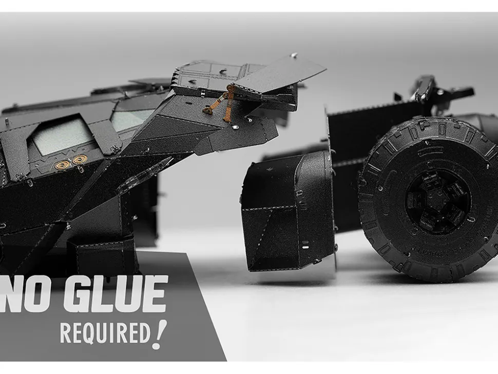 Model Kit Batman Tumbler "The Dark Knight Trilogy" (2005-2012) Movies (Challenging Difficulty) Steel Model by Metal Earth