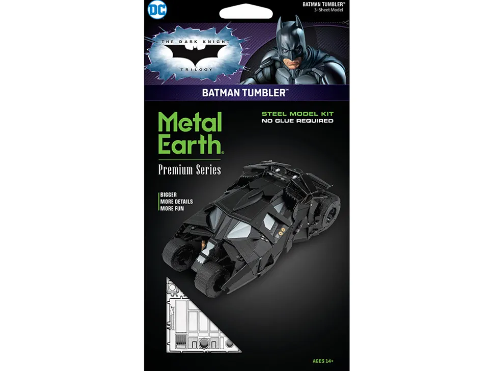 Model Kit Batman Tumbler "The Dark Knight Trilogy" (2005-2012) Movies (Challenging Difficulty) Steel Model by Metal Earth