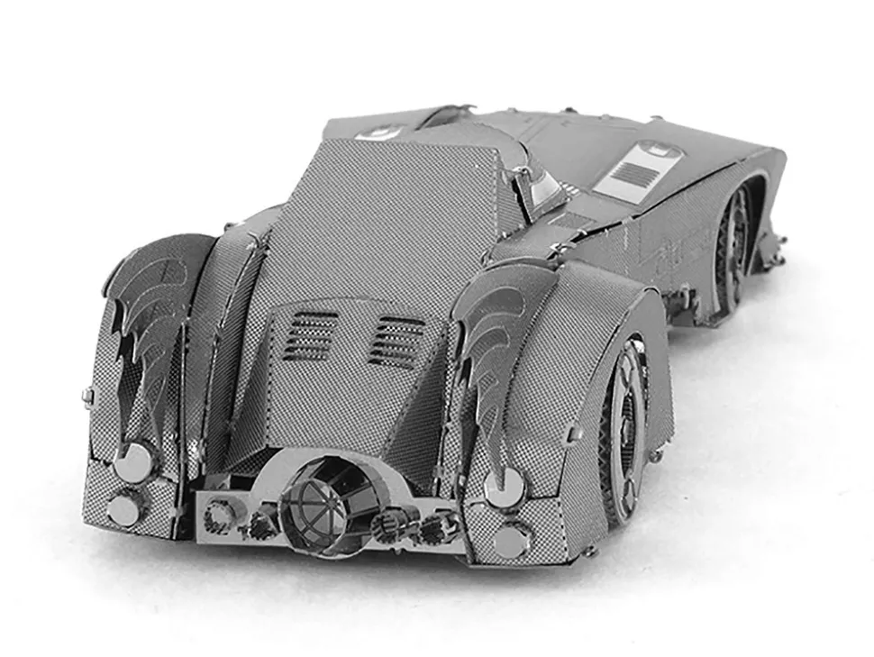 Model Kit 1989 Batmobile "Batman" (1989) Movie (Challenging Difficulty) Steel Model by Metal Earth