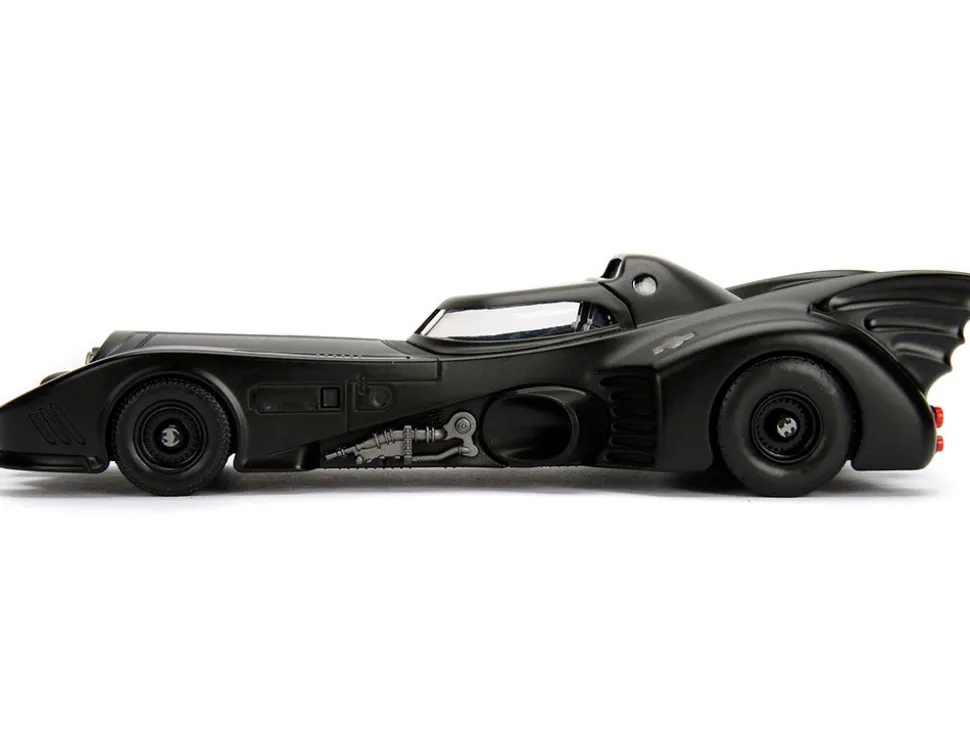 Model Kit Batmobile Matt Black Batman Diecast Figure Batman 1989 Movie Build N' Collect 1/24 Diecast Model Car Jada 30874