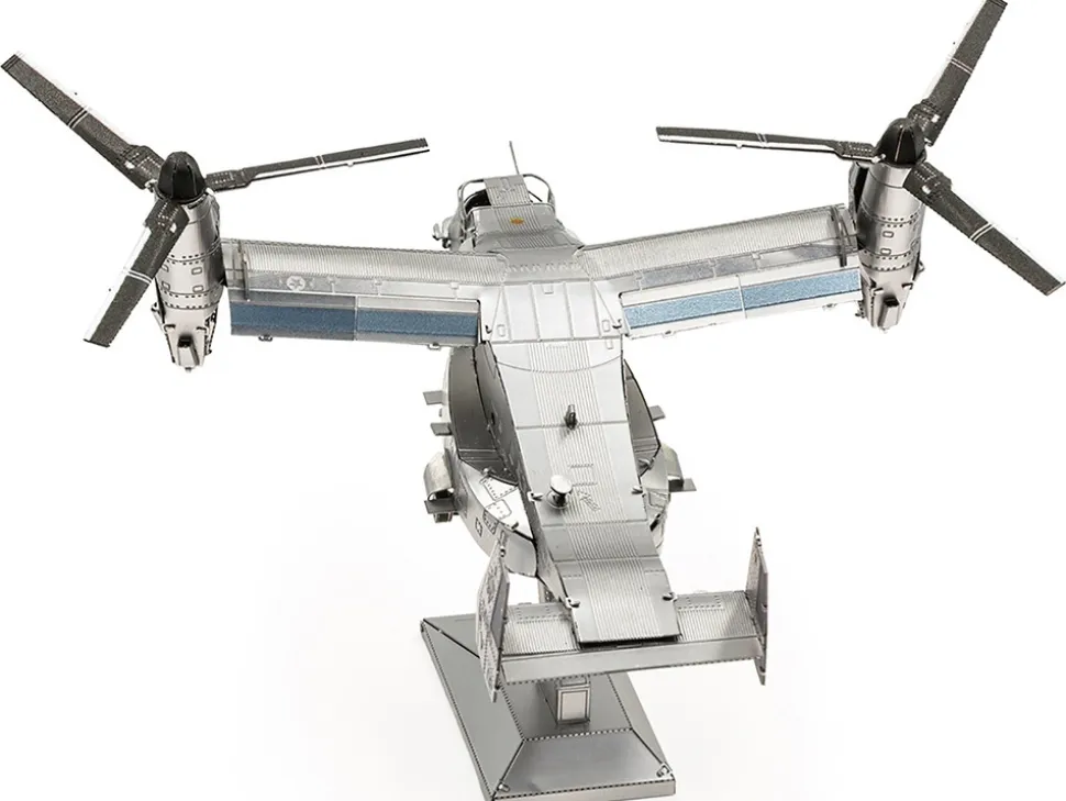 Model Kit Bell Boeing V-22 Osprey Aircraft "United States Military" (Challenging Difficulty) Steel Model by Metal Earth
