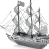 Model Kit Black Pearl Ship (Moderate Difficulty) Steel Model by Metal Earth