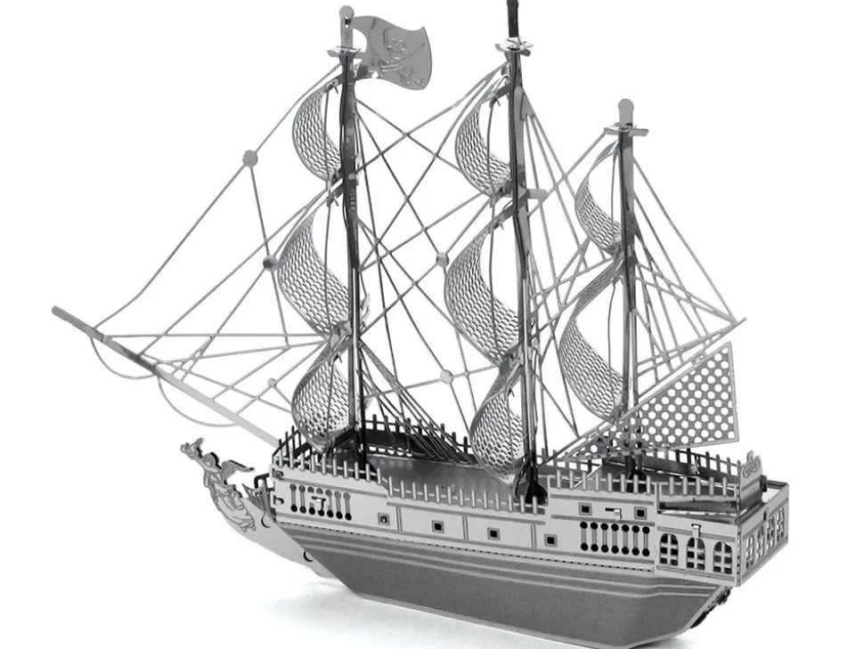 Model Kit Black Pearl Ship (Moderate Difficulty) Steel Model by Metal Earth