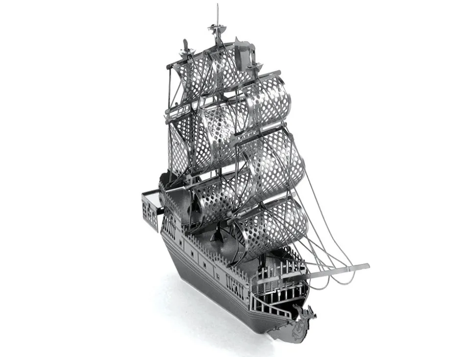 Model Kit Black Pearl Ship (Moderate Difficulty) Steel Model by Metal Earth