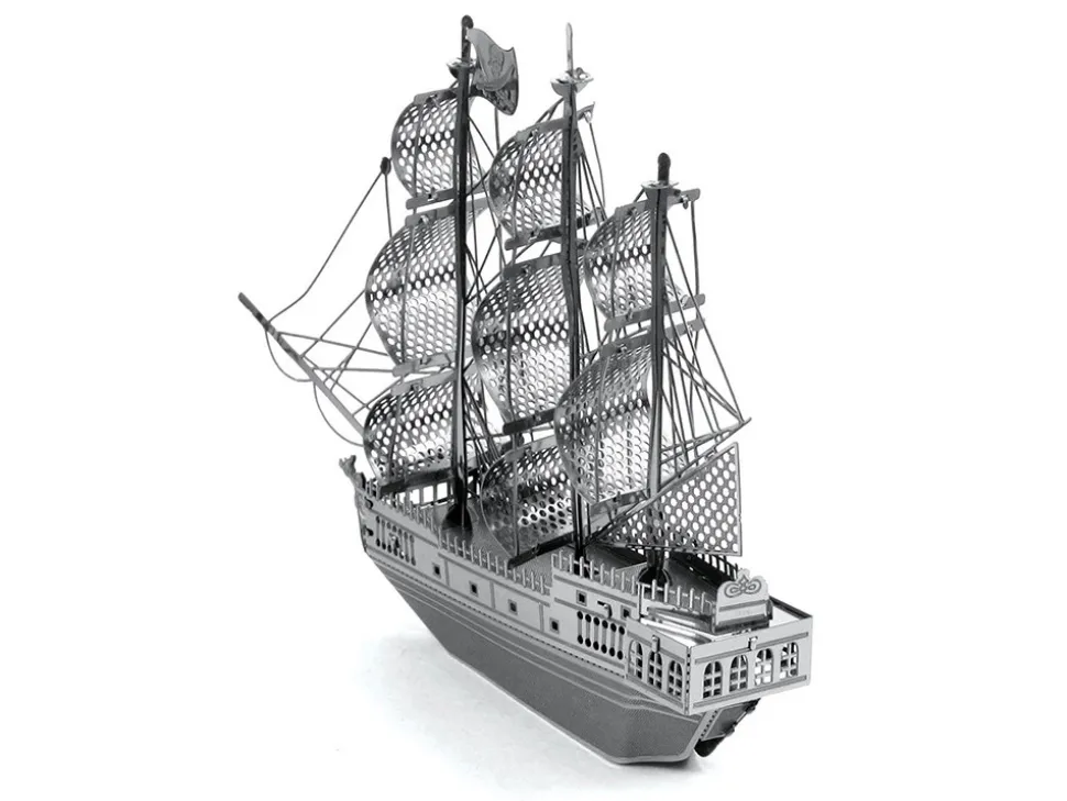 Model Kit Black Pearl Ship (Moderate Difficulty) Steel Model by Metal Earth