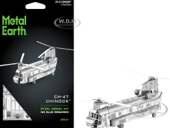 Model Kit Boeing CH-47 Chinook Transport Helicopter (Moderate Difficulty) Steel Model by Metal Earth