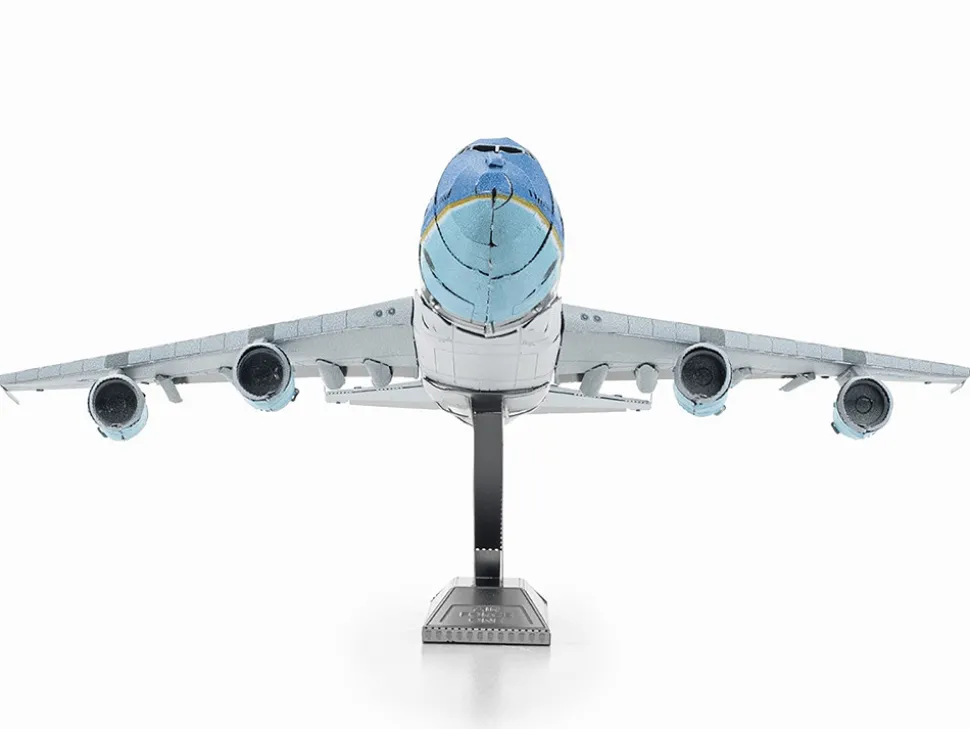 Model Kit Boeing 747 Transport Aircraft "Air Force One Presidential Plane" United States Air Force (Moderate Difficulty) Steel Model by Metal Earth