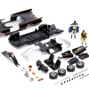 Model Kit Classic Batmobile Black Batman Diecast Figure Batman 1966-1968 TV Series Build N' Collect 1/24 Diecast Model Car Jada 30873