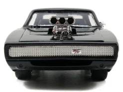 Model Kit Dodge Charger R/T Black and Dom Diecast Figure
