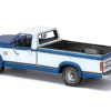 Model Kit 1982 Ford F-150 Pickup Truck Blue and White (Moderate Difficulty) Steel Model by Metal Earth