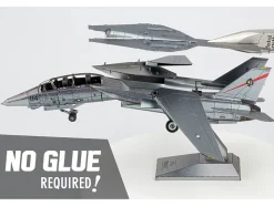 Model Kit Grumman F-14 Tomcat Fighter Aircraft "United States Navy" (Challenging Difficulty) Steel Model by Metal Earth