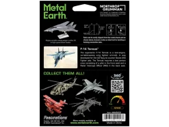 Model Kit Grumman F-14 Tomcat Fighter Aircraft "United States Navy" (Challenging Difficulty) Steel Model by Metal Earth