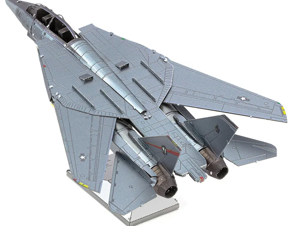 Model Kit Grumman F-14 Tomcat Fighter Aircraft "United States Navy" (Challenging Difficulty) Steel Model by Metal Earth