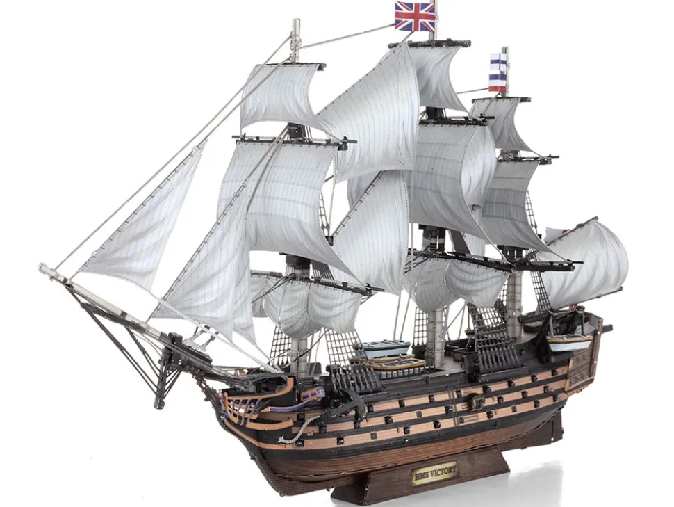 Model Kit HMS Victory British Navy Ship (Challenging Difficulty) Steel Model by Metal Earth