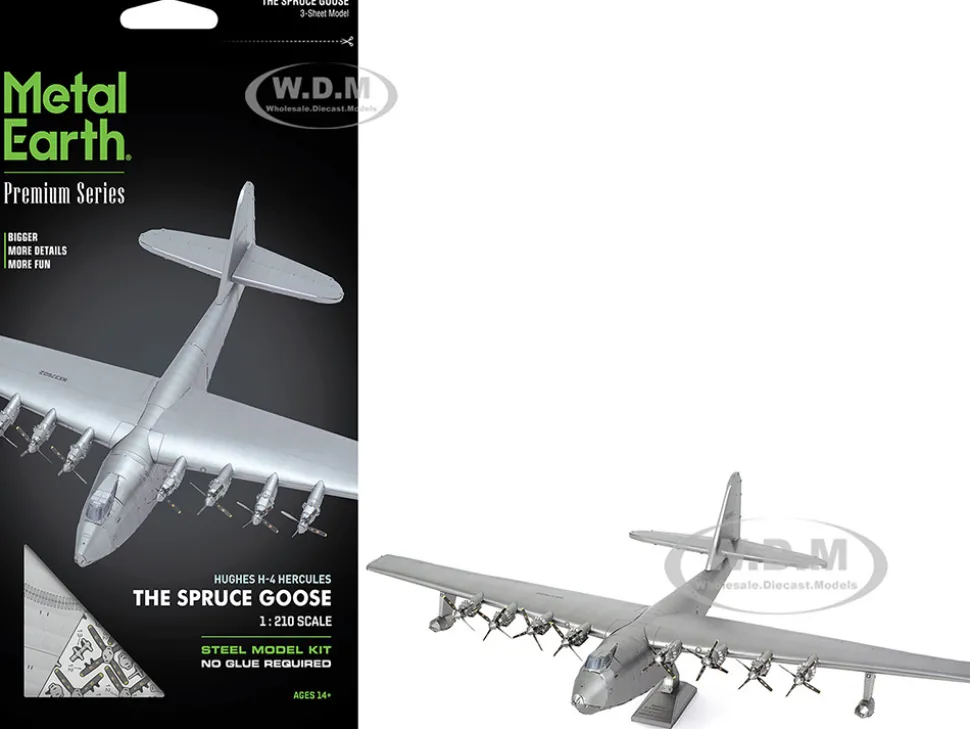 Model Kit Hughes H-4 Hercules Flying Boat "The Spruce Goose" (Moderate Difficulty) Steel Model by Metal Earth
