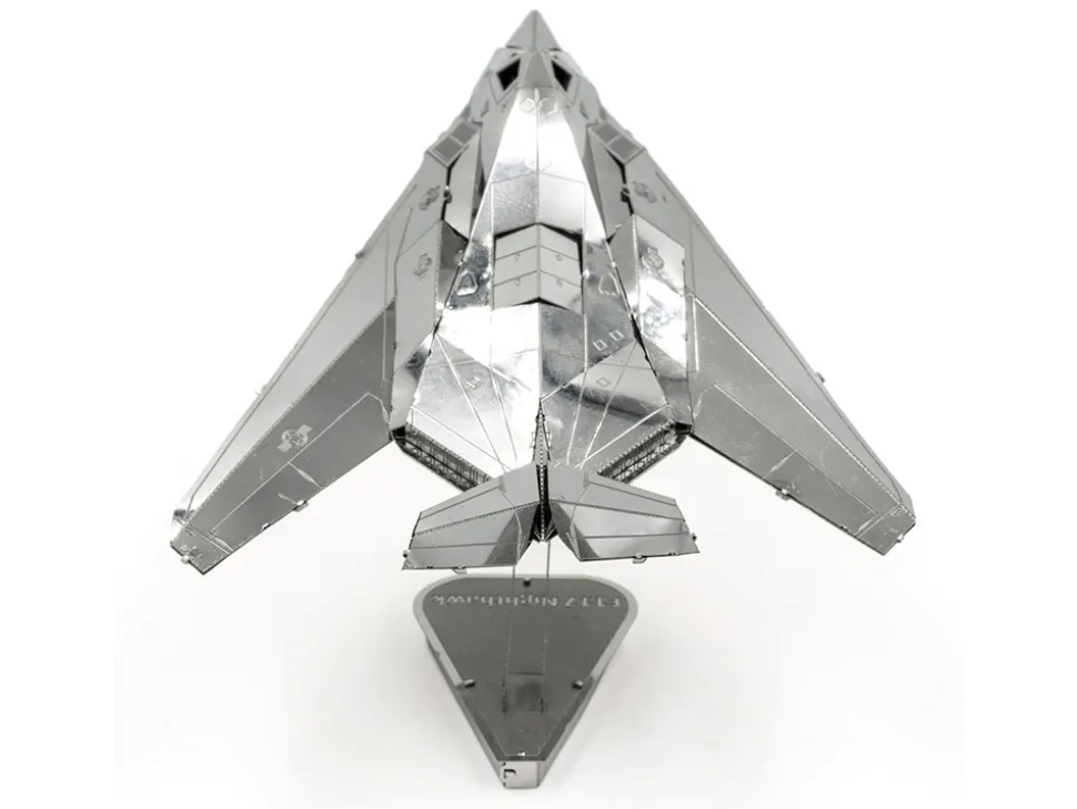 Model Kit Lockheed Martin F-117 Nighthawk Stealth Aircraft "United States Air Force" (Moderate Difficulty) Steel Model by Metal Earth