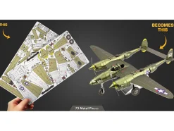 Model Kit Lockheed Martin P-38 Lightning Fighter Aircraft 