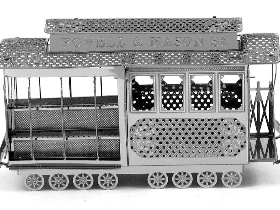 Model Kit San Francisco Cable Car "Powel & Mason St" (Easy Difficulty) Steel Model by Metal Earth