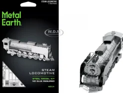 Model Kit Steam Locomotive #844 (Moderate Difficulty) Steel Model by Metal Earth