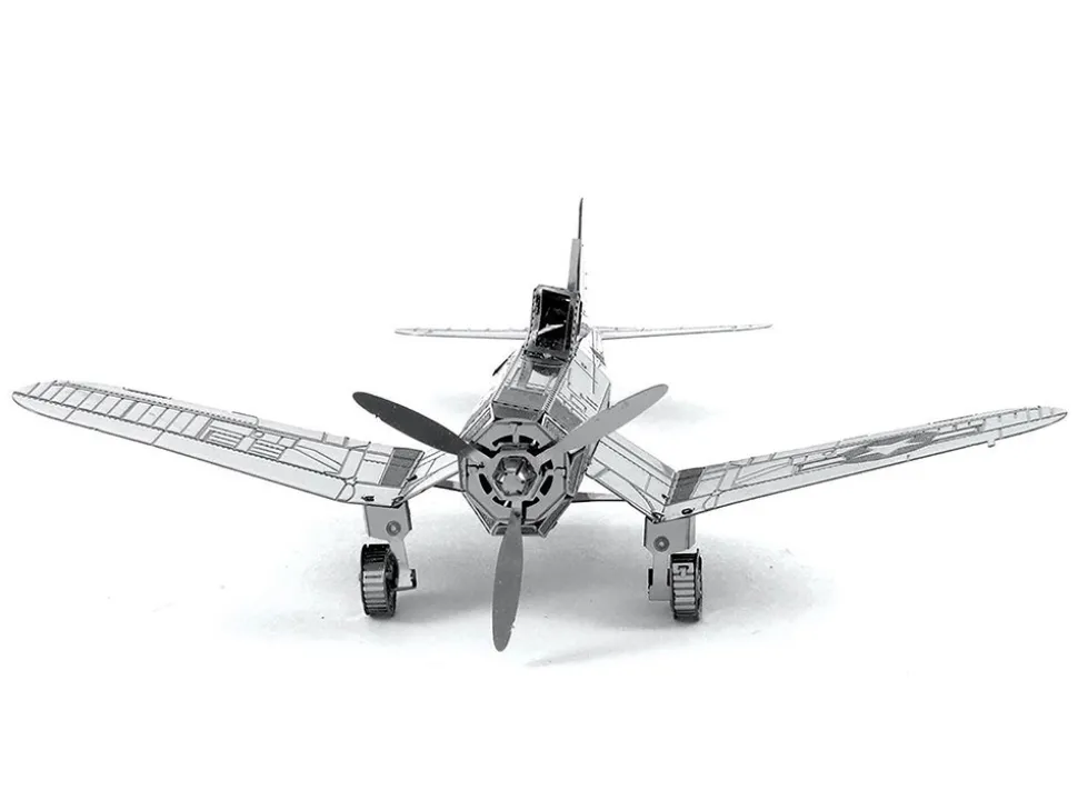 Model Kit Vought F4U Corsair Fighter Aircraft "United States Navy" (Moderate Difficulty) Steel Model by Metal Earth