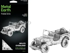 Model Kit Willys Overland Jeep (Challenging Difficulty) Steel Model by Metal Earth