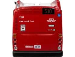New Flyer Xcelsior Transit Bus Bank "TTC – Toronto Transit Commission" Red and White "The Bus & Motorcoach Collection" Limited Edition to 504 Pieces Worldwide 1/43 Model by Iconic Replicas