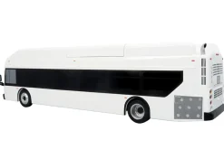 New Flyer Xcelsior Transit Bus Bank White "The Bus & Motorcoach Collection" Limited Edition to 504 Pieces Worldwide 1/43 Model by Iconic Replicas