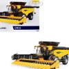 New Holland CR11 Combine with 16-Row Corn Head and Draper Grain Head Yellow "Prestige Collection" Series 1/32 Diecast Model by ERTL TOMY