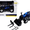 New Holland TH7.42 Telehandler Blue with Extra Tools 1/32 Diecast Model by ERTL TOMY
