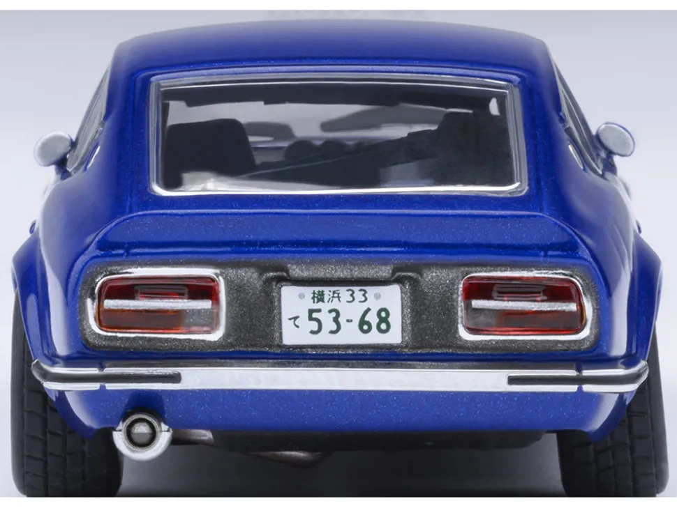 Nissan Fairlady Z RHD (Right Hand Drive) "Akuma No Z" Blue Metallic "Wangan Midnight - Comic #4 Version" Manga 1/64 Model Car by Autoart