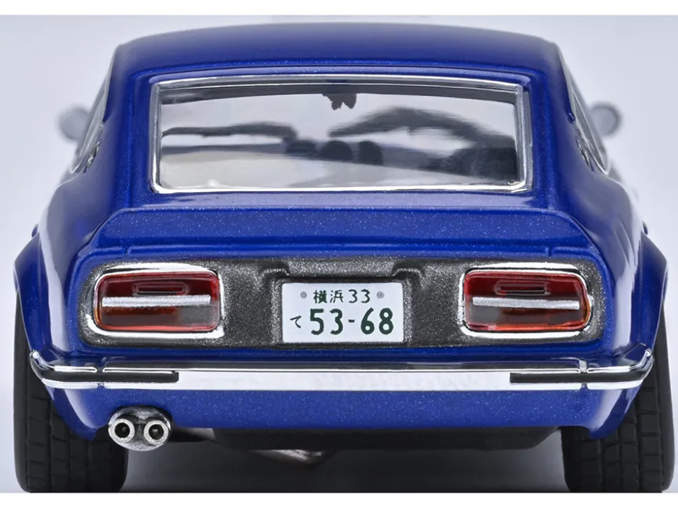 Nissan Fairlady Z RHD (Right Hand Drive) "Akuma No Z" Blue Metallic "Wangan Midnight - Comic #1 Version" Manga 1/64 Model Car by Autoart