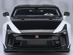 Nissan GT-R50 By ItalDesign Black and White Metallic 1/18 Model Car by Autoart