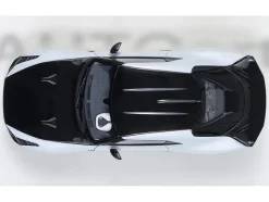 Nissan GT-R50 By ItalDesign Black and White Metallic 1/18 Model Car by Autoart