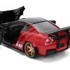 2009 Nissan GT-R (R35) Ben Sopra "Advan" Black and Red "JDM Tuners" Series 1/24 Diecast Model Car by Jada