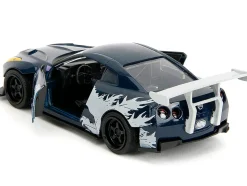 2009 Nissan GT-R (R35) Ben Sopra Dark Blue with Graphics "Godzilla" "Hollywood Rides" Series 1/32 Diecast Model Car by Jada