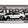 Nissan GT-R (R35) Nismo RHD (Right Hand Drive) White with Carbon Hood and Top 1/64 Diecast Model Car by Inno Models