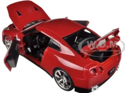 2009 Nissan GT-R R35 Red & Black 2 Cars Set 1/24 Diecast Car Model Jada 96811