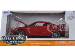 2009 Nissan GT-R R35 Red 1/24 Diecast Car Model Jada 96811