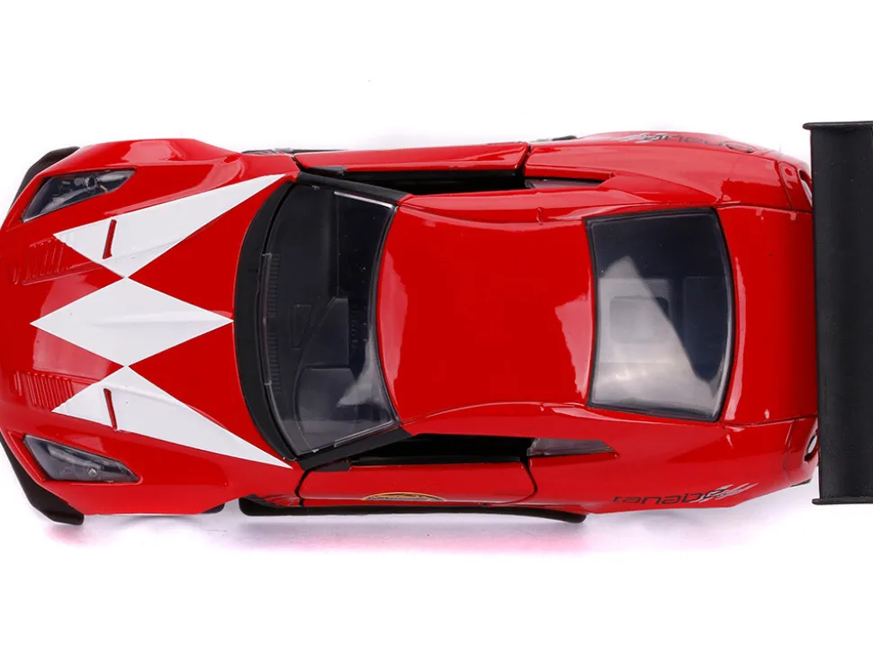 2009 Nissan GT-R R35 Red Red Ranger's Power Rangers 1/32 Diecast Model Car Jada 31827